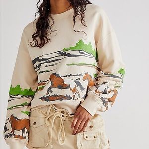 Daydreamer Running Horses Sweatshirt